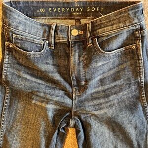 White House Black Market Everyday Soft Blue Skinny Jeans Extra High Rise